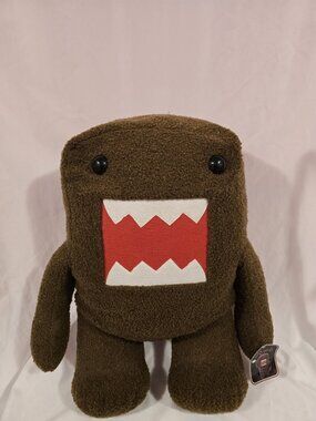 Domo Kun 23" X-Large Brown Plush Stuffed Toy-23.5" Standing Domo Kun Plush RARE